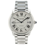 Cartier Ronde De Cartier Silver Dial Steel 40mm Automatic Men’s Watch WSRN0035