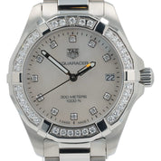 Tag Heuer Aquaracer Lady Steel Mother Of Pearl Dial Quartz Womens Watch WBD1315