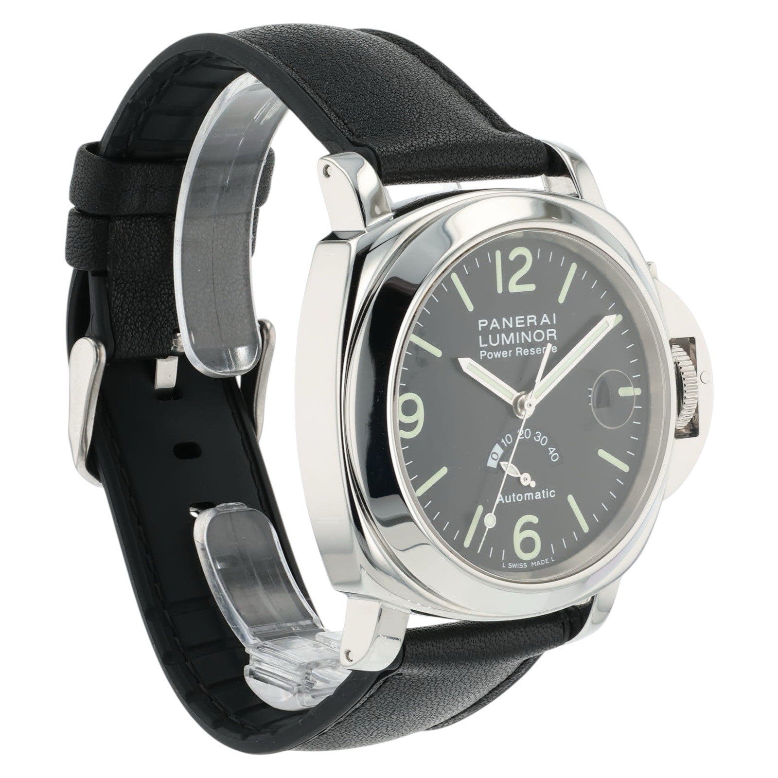 Panerai Luminor Reserve Stainless Steel Black Dial 44mm Automatic Mens PAM00027