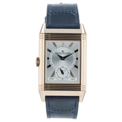 JLC Reverso Duoface Silver & Blue Dial Steel 47x28mm Manual Wind Mens Q3982590
