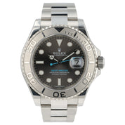 Rolex Yacht-Master Gray Dial Stainless Steel Platinum Bezel 40mm Automatic 11662