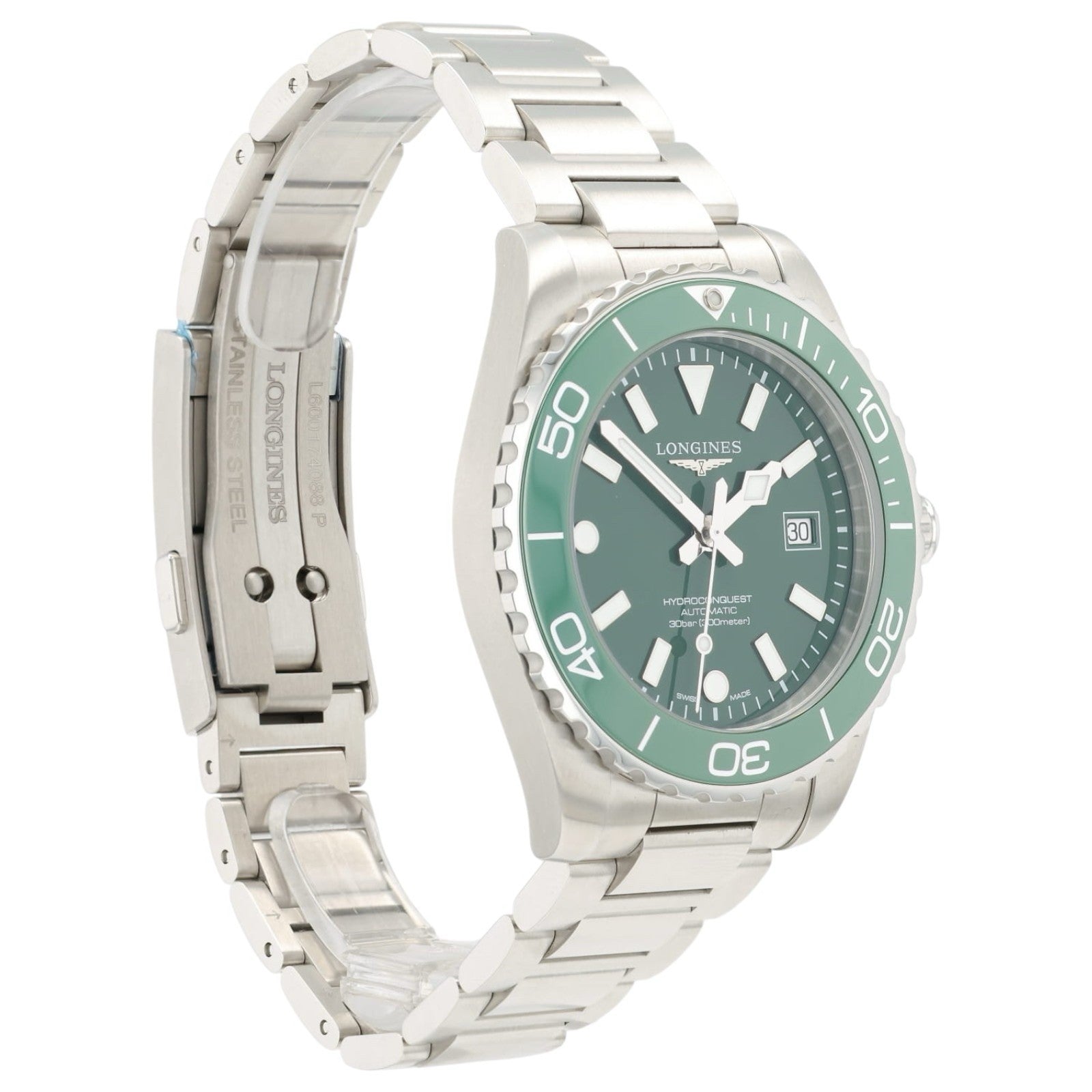 Longines Hydroconquest Green Dial Stainless Steel 42mm Automatic Men’s L3.788.4