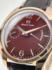 Grand Seiko Elegance 18k Rose Gold Red Dial 39mm Manual Wind Men’s Watch SBGK002