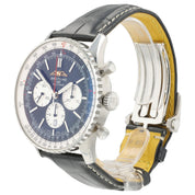 Breitling Navitimer Chronograph B01 Black Dial Steel 46mm Auto Mens AB0137