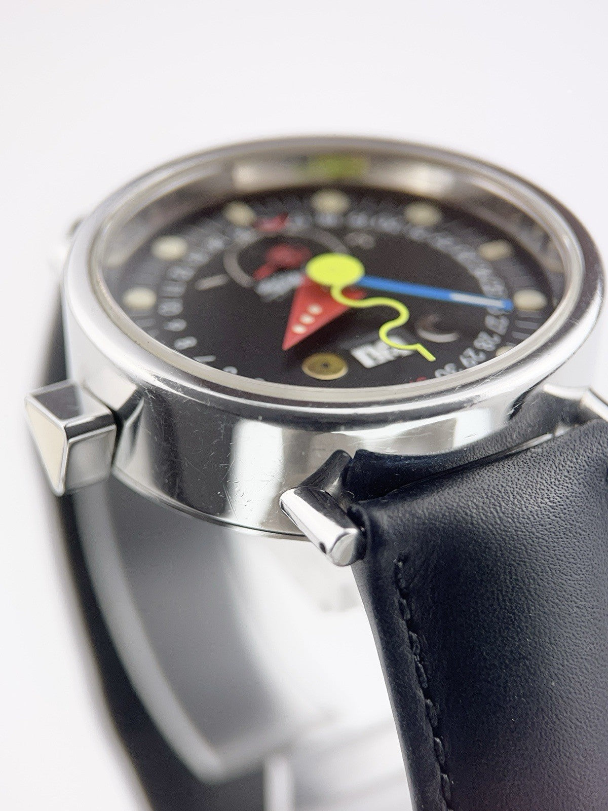 Alain Silberstein Stainless Steel Black Dial 37.5mm Automatic Men’s Watch HEBDO