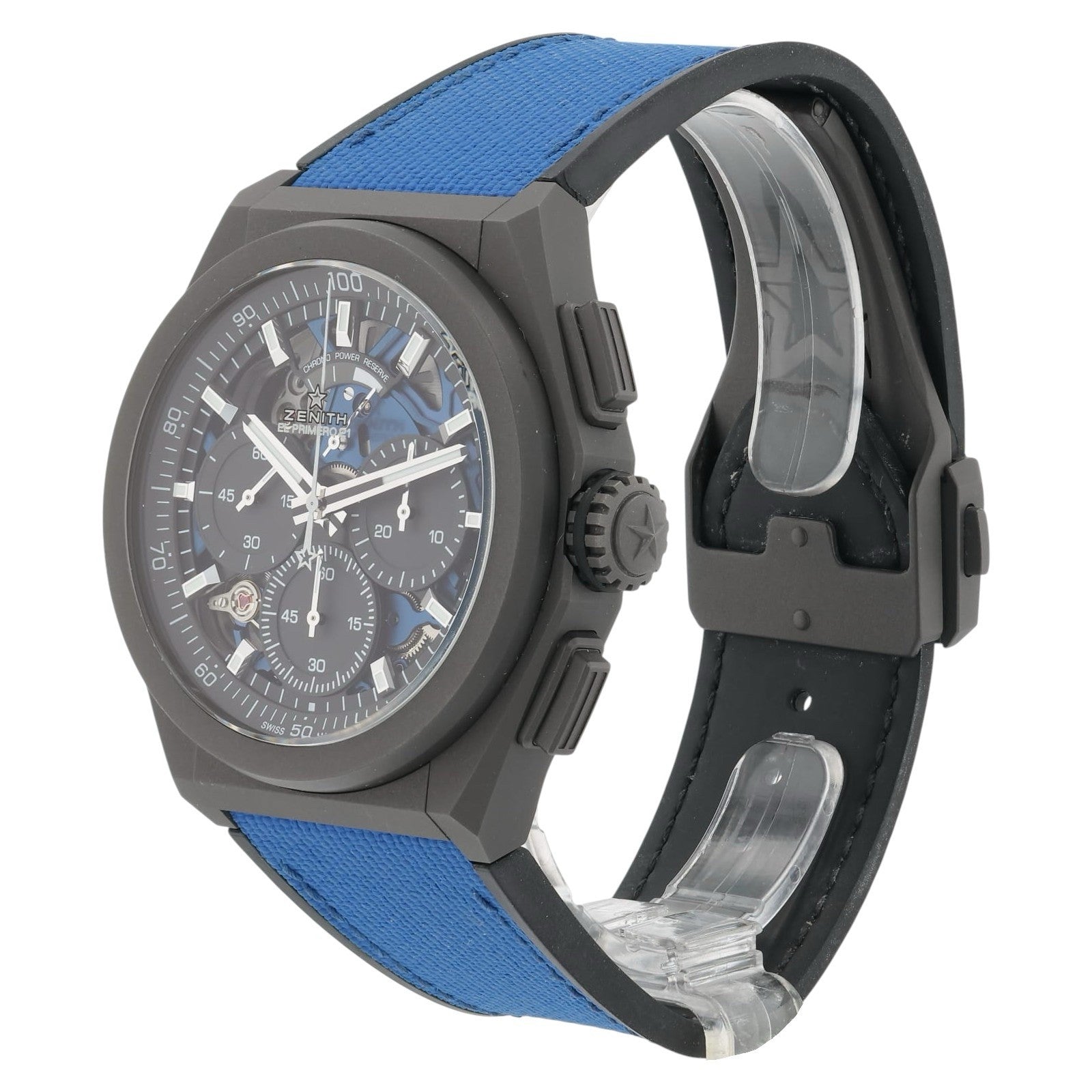 NEW 2025 Zenith Defy El Primero Titanium Blue Dial 44mm Watch 97.9001.9004