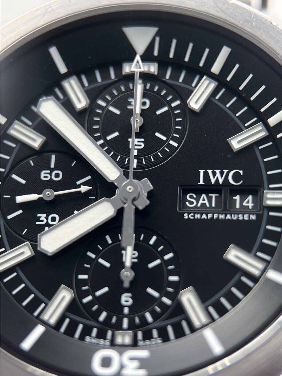 IWC Aquatimer Stainless Steel Chronograph IW376803 Men’s Automatic Watch B&P