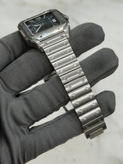 Cartier Santos Stainless Steel Green Dial 35mm Automatic Men’s Watch WSSA0061