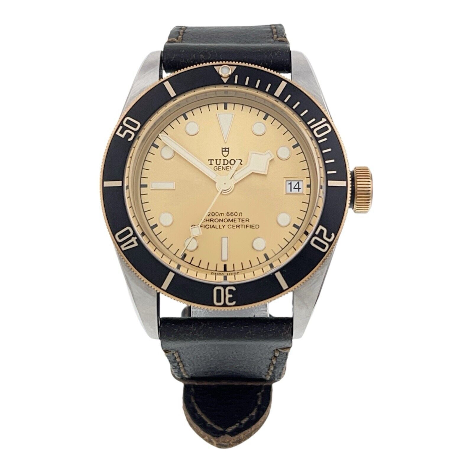 Tudor Black Bay Steel & Gold Champagne Dial 41mm Automatic Men’s Watch 79733