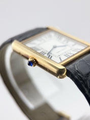 Cartier Tank 18k Yellow Gold and Steel 27mm Quartz Men’s Watch W5200004