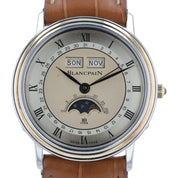 Blancpain Gold & Steel Silver Dial 34mm Manual Wind Movement Watch 6501