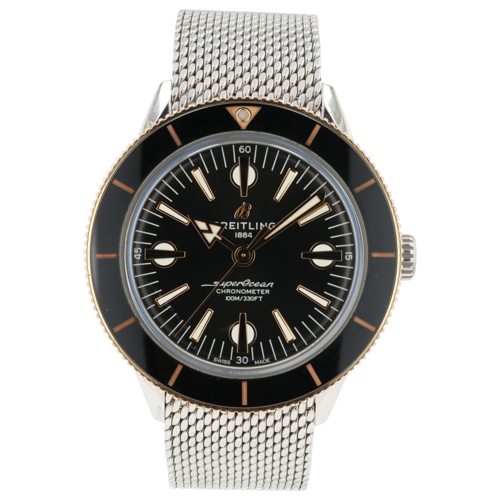 Breitling Superocean Heritage 57 Black Dial Steel & Gold 42mm Auto Watch U10370
