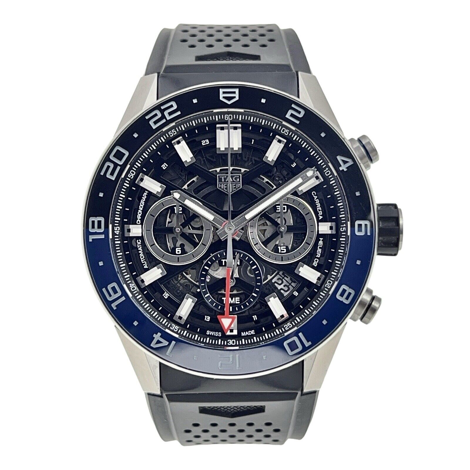 Tag Heuer Carrera Steel Blue 45mm Automatic Men’s Watch CBG2A1Z - Box/Papers