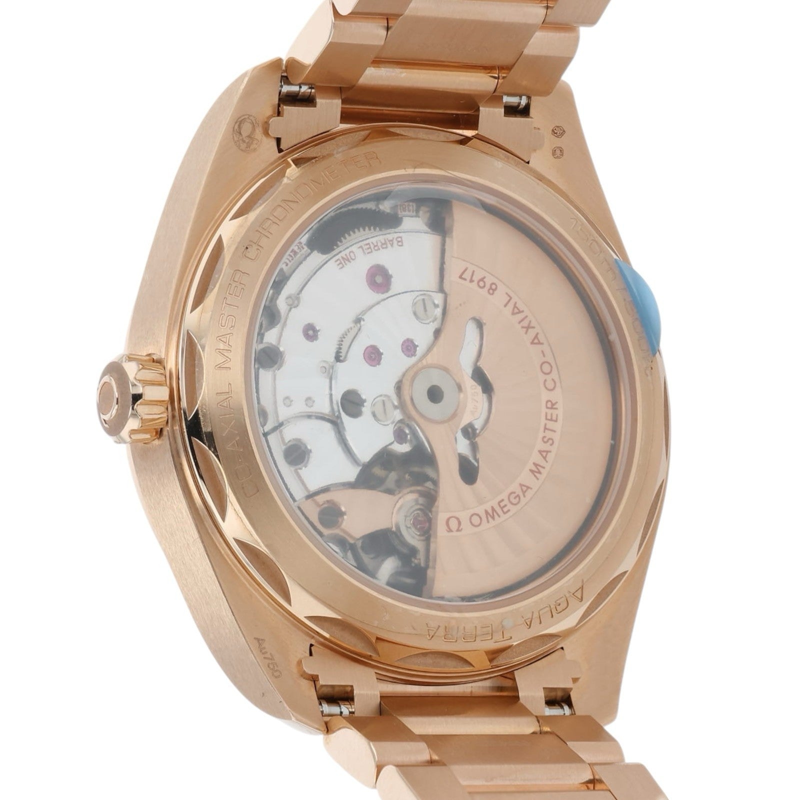 Omega Aqua Tera Blue Dial 18k Rose Gold 41mm Automatic Mens 220.50.41.21.03.001