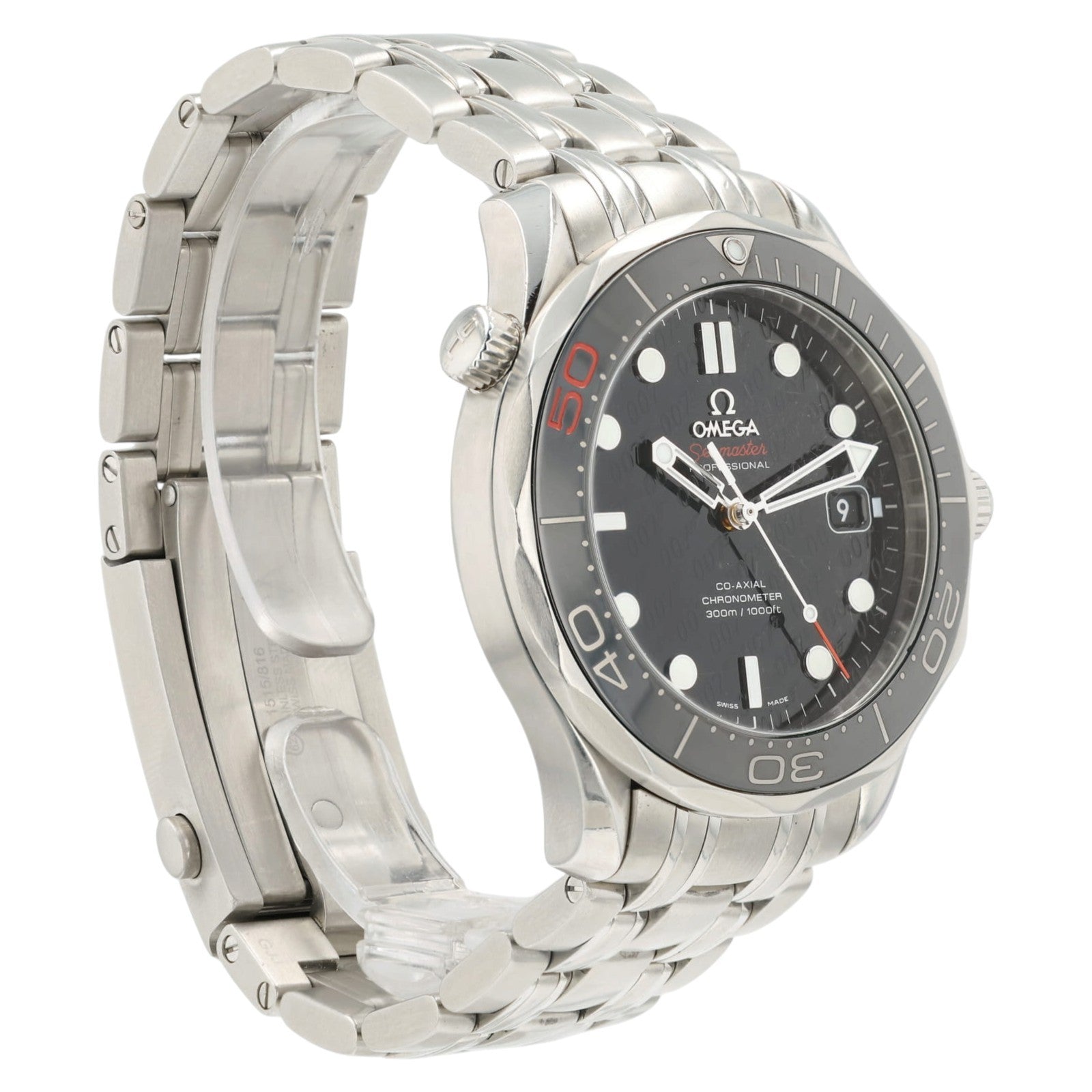 Omega Seamaster 007 Black Dial Steel 41mm Automatic Mens 212.30.41.20.01.005
