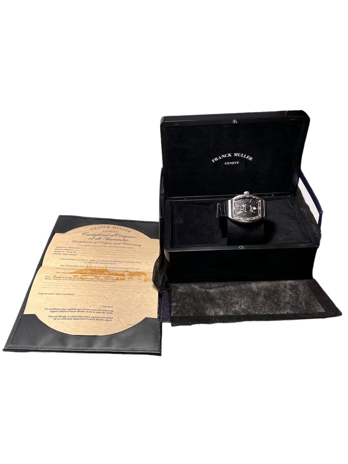 Franck Muller Franck Muller Vanguard V45SCDT Black Dial 45mm Box And Papers