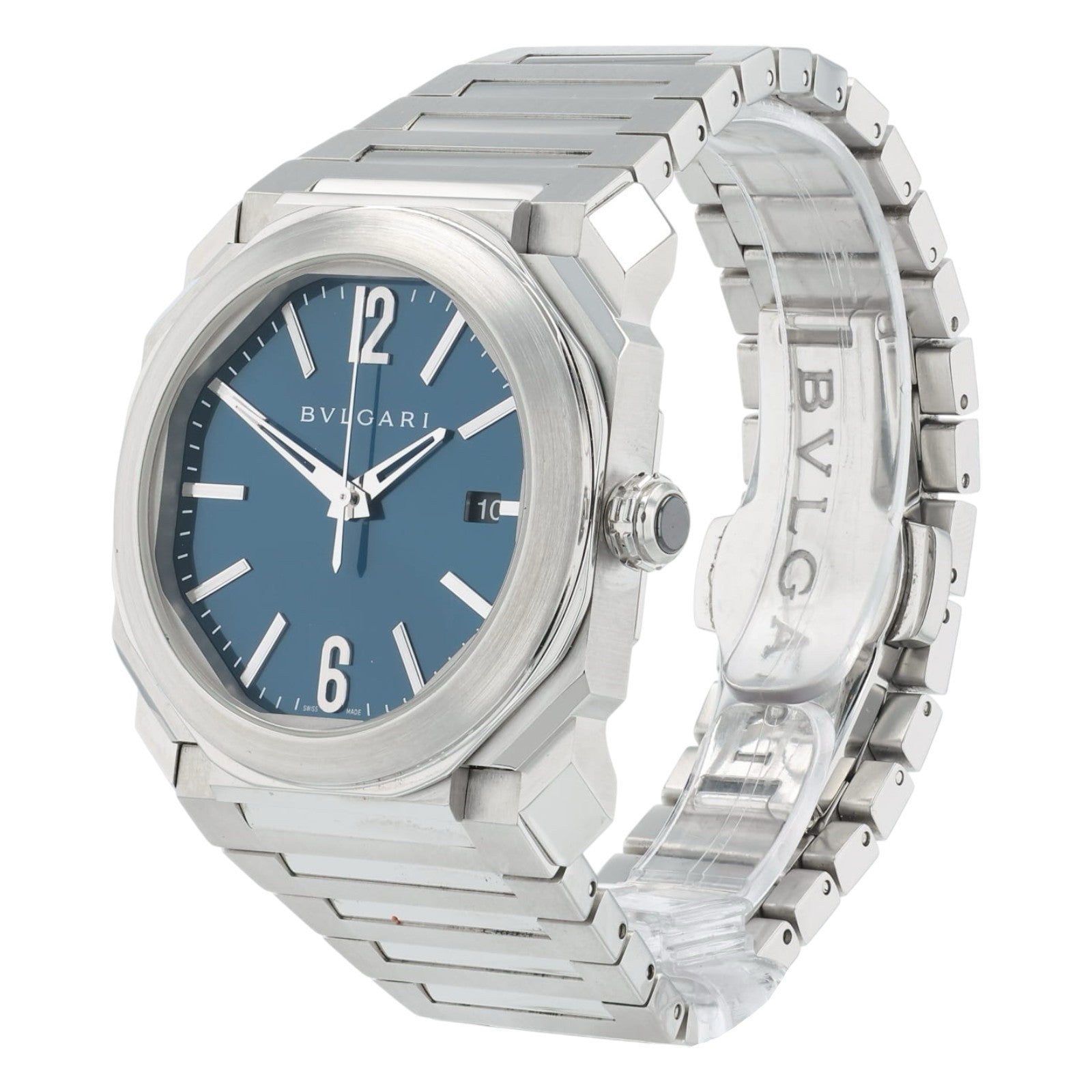 Bulgari Octo Blue Dial Stainless Steel 38mm Automatic Men’s Watch BGO 38 S