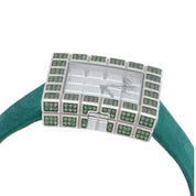 Chopard Ice Cube Diamond Paved Dial 18k White Gold Quartz Watch 7424/8