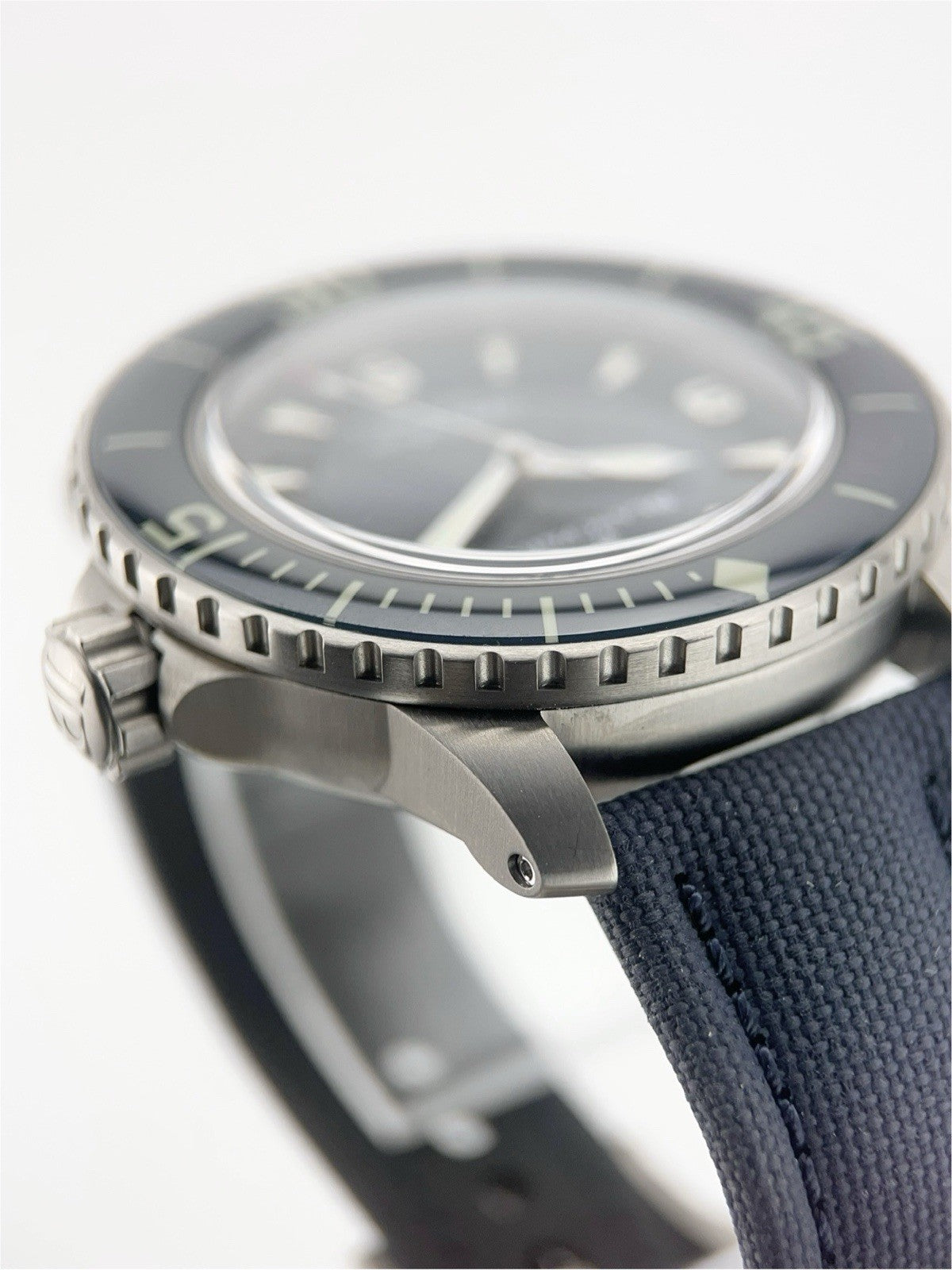 Blancpain Fifty Fathoms Titanium Blue Dial 45mm Automatic Men’s Watch 5015