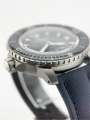 Blancpain Fifty Fathoms Titanium Blue Dial 45mm Automatic Men’s Watch 5015