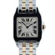 Cartier Santos Demoiselle Silver Dial Gold & Steel 27mm Quartz Women's W25067Z6