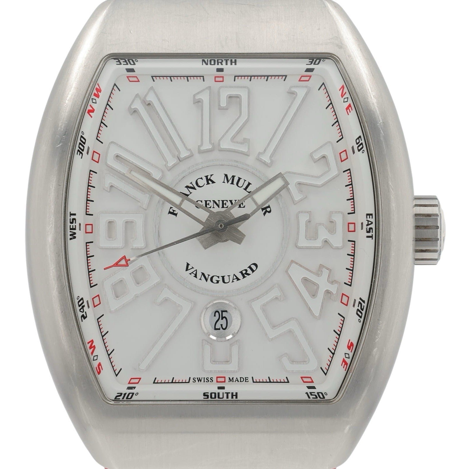 Franck Muller Vanguard Stainless Steel White Dial 45mm Automatic Watch V45SCDT