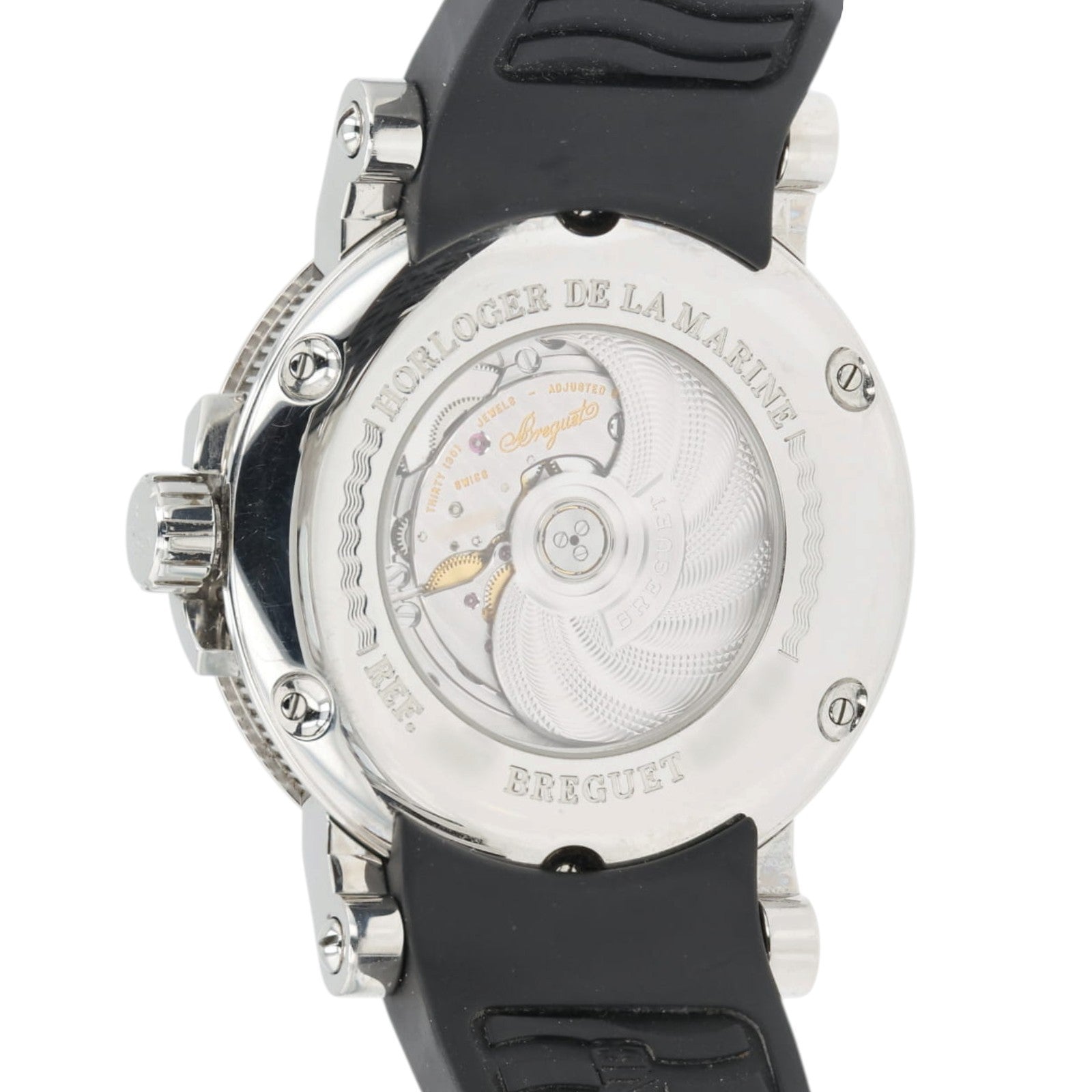Breguet Marine GMT Dual Time Silver Dial Steel 42mm Automatic Men's Watch 5857ST