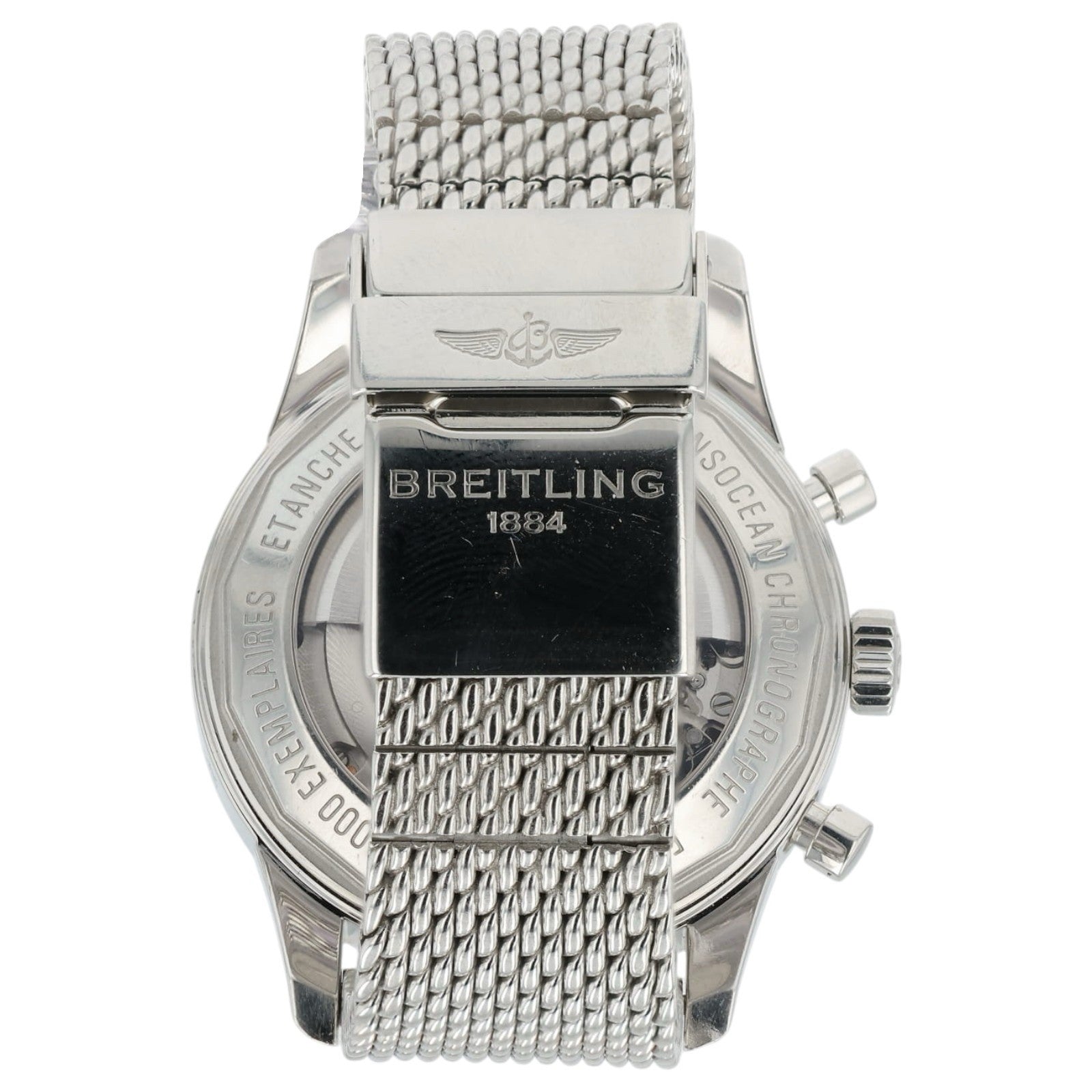 Breitling Transocean GMT Silver Dial Stainless Steel 43mm Automatic Men’s AB0451