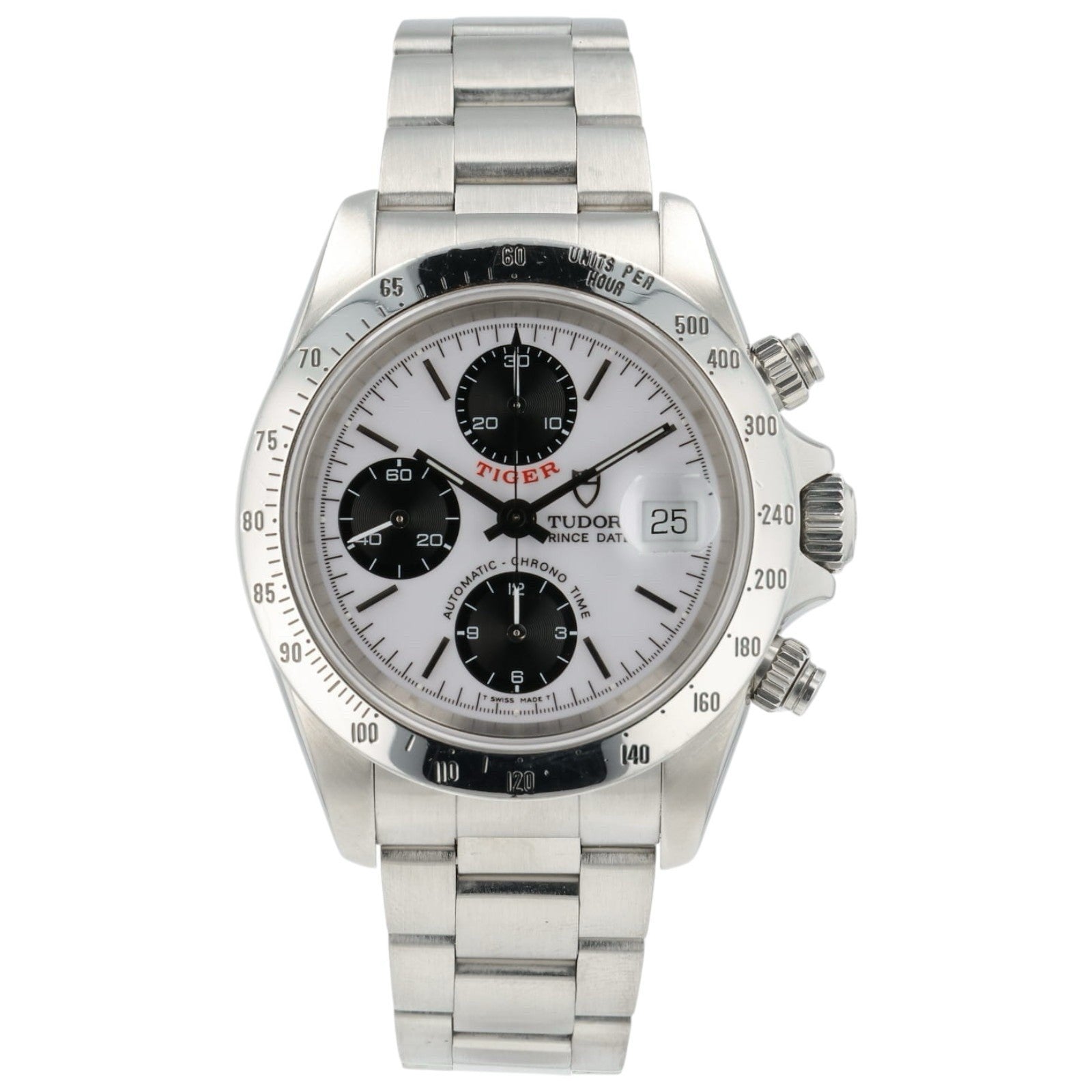 Tudor Tiger Prince Date Silver Dial Stainless Steel 40mm Automatic Men’s 79280