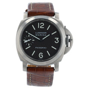 Panerai Luminor Marina Titanium Brown Dial 44mm Manual Wind Men's Watch