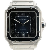 Cartier Santos Blue Dial Stainless Steel 39x40mm Automatic Mens Watch WSSA0030