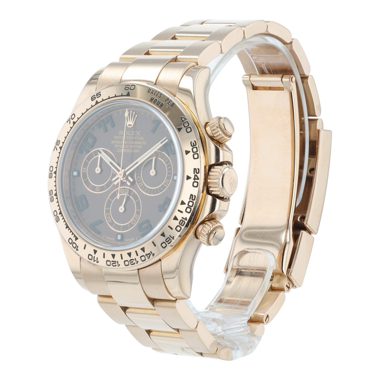 Rolex Daytona 18k Rose Gold Chocolate Dial 40mm Automatic Mens Watch 116505