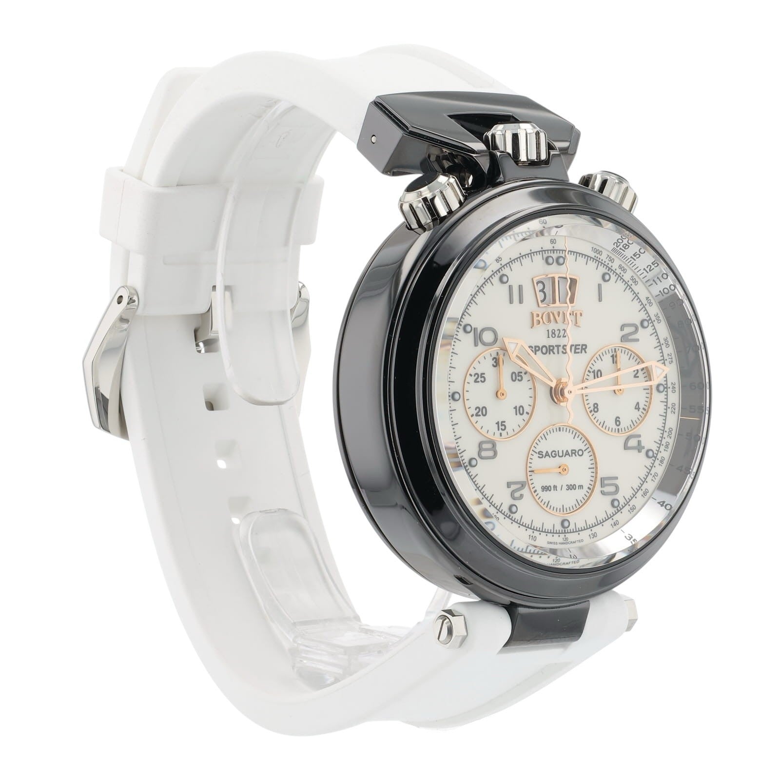 NEW 2025 Bovet Sportster Stainless Steel White Dial 46mm Automatic Watch SP0486