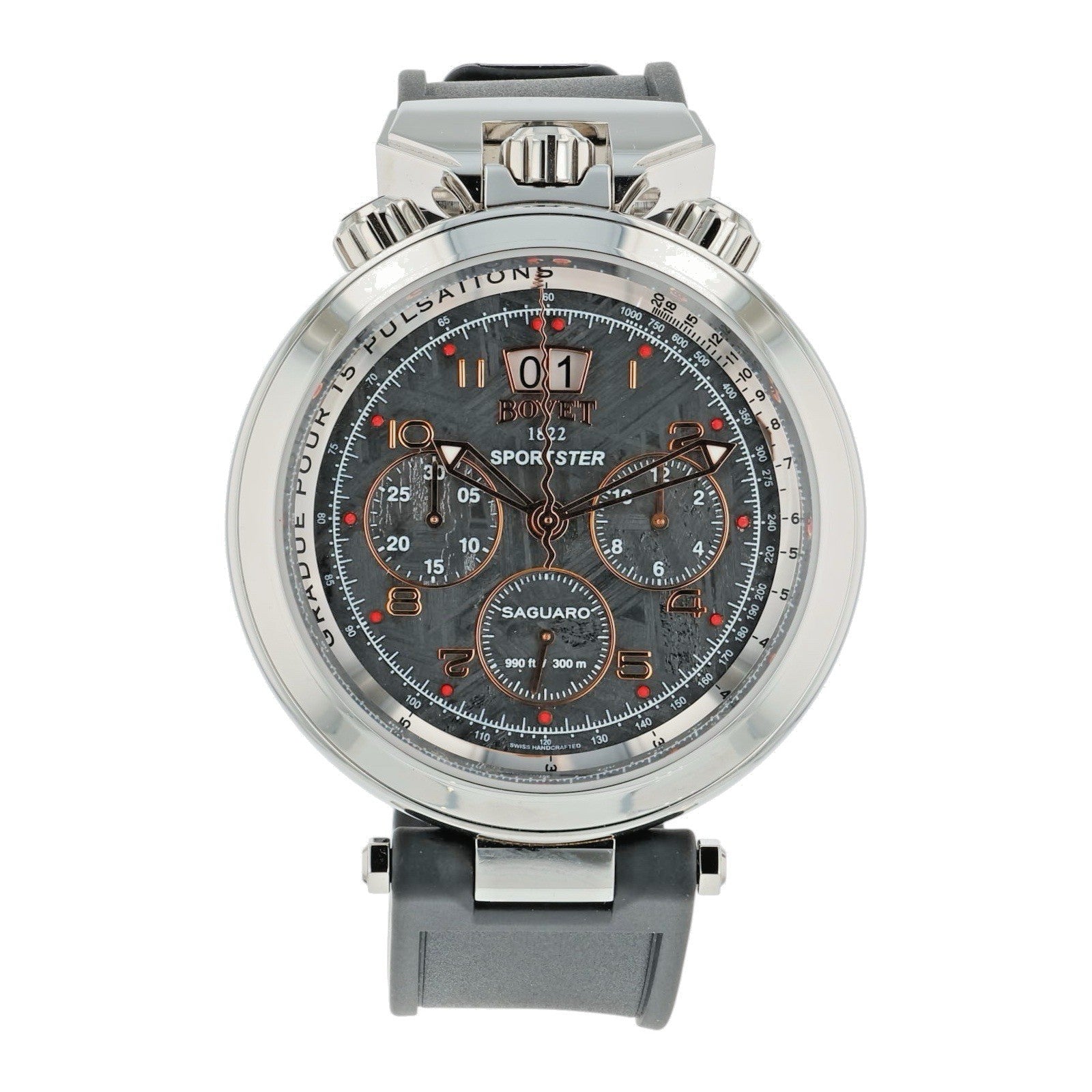 NEW 2025 Bovet Sportster Saguaro Steel Meteorite Dial 46mm Men's Watch SP0485