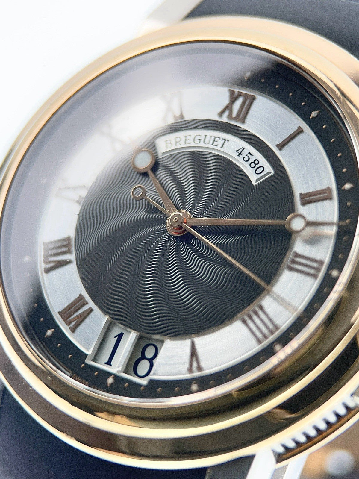 Breguet Marine 18k Gold Big Date 39mm Automatic Watch 5817BE/Z2/5V8 - Full Set