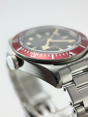 Tudor Black Bay Smiley Stainless Steel Red 41mm Automatic Watch 79220R