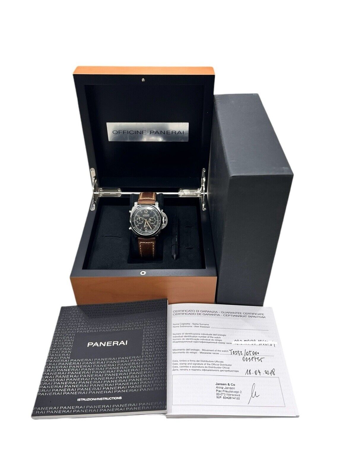 Panerai Luminor 1950 3 Days Chrono Flyback Steel Black Dial 44mm Auto PAM00653