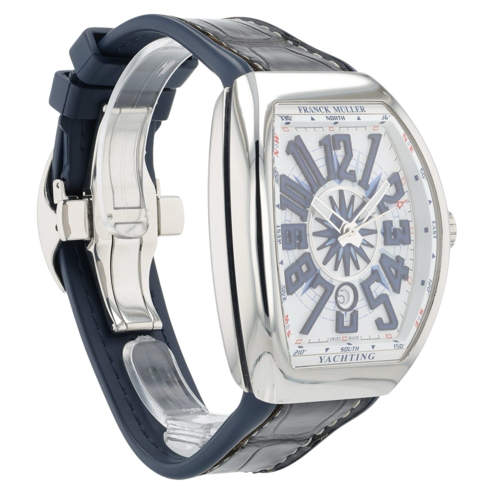 Franck Muller Yachting White Dial Stainless Steel 45mm Automatic Mens V45SCDT