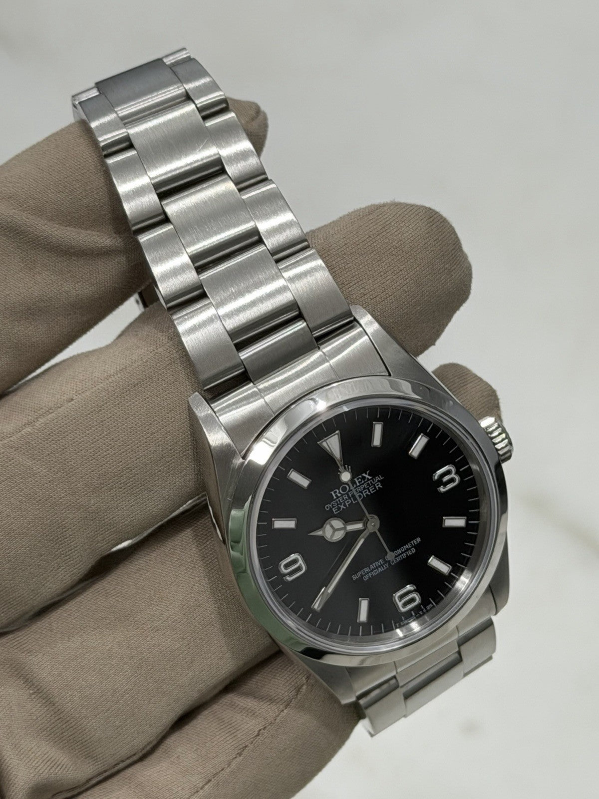 Rolex Explorer Stainless Steel Black Dial 36mm Automatic Men’s Watch 14270