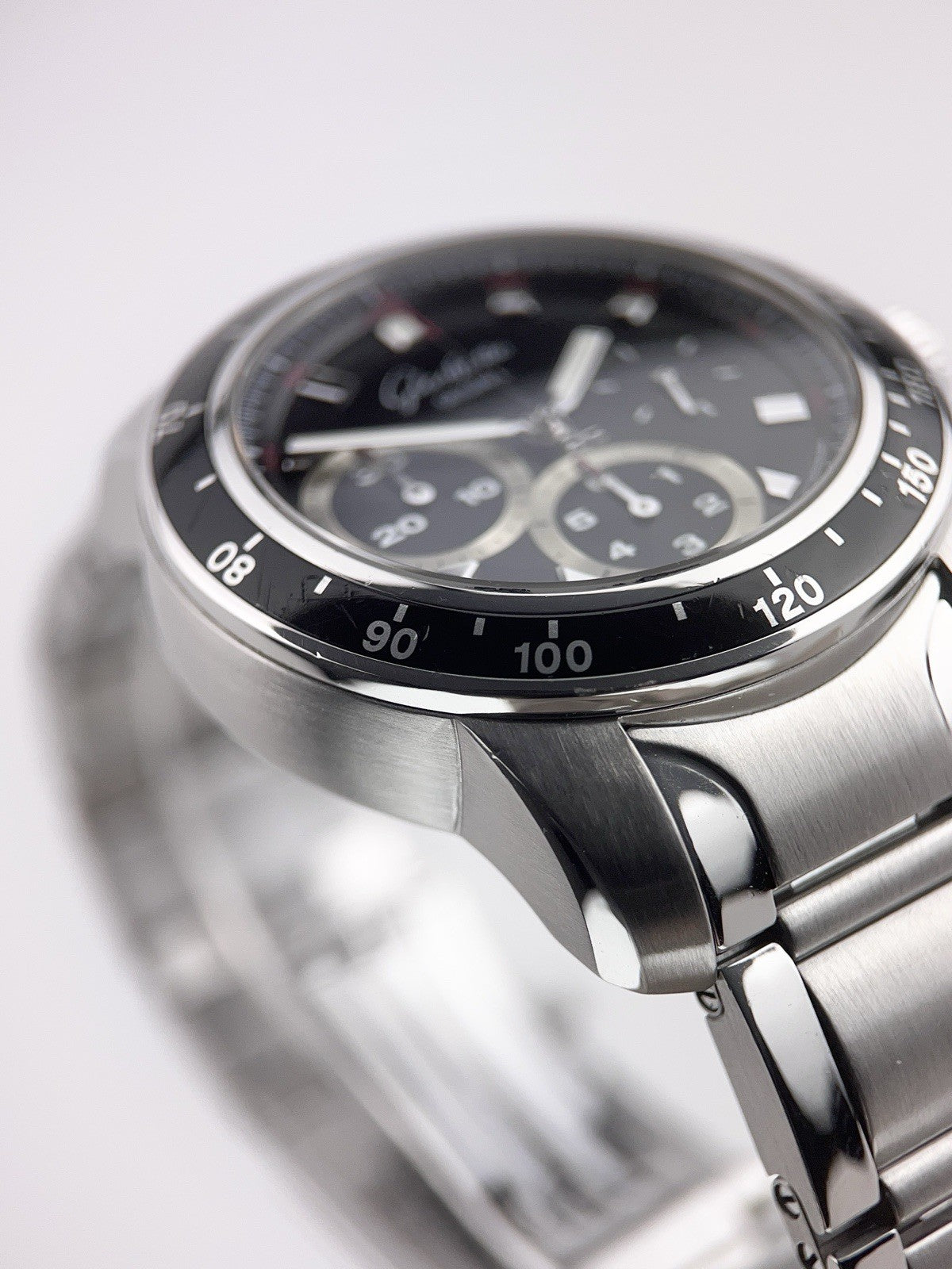 Glashutte Original Sport Steel Black Dial 42mm Automatic Mens 39-31-43-03-14