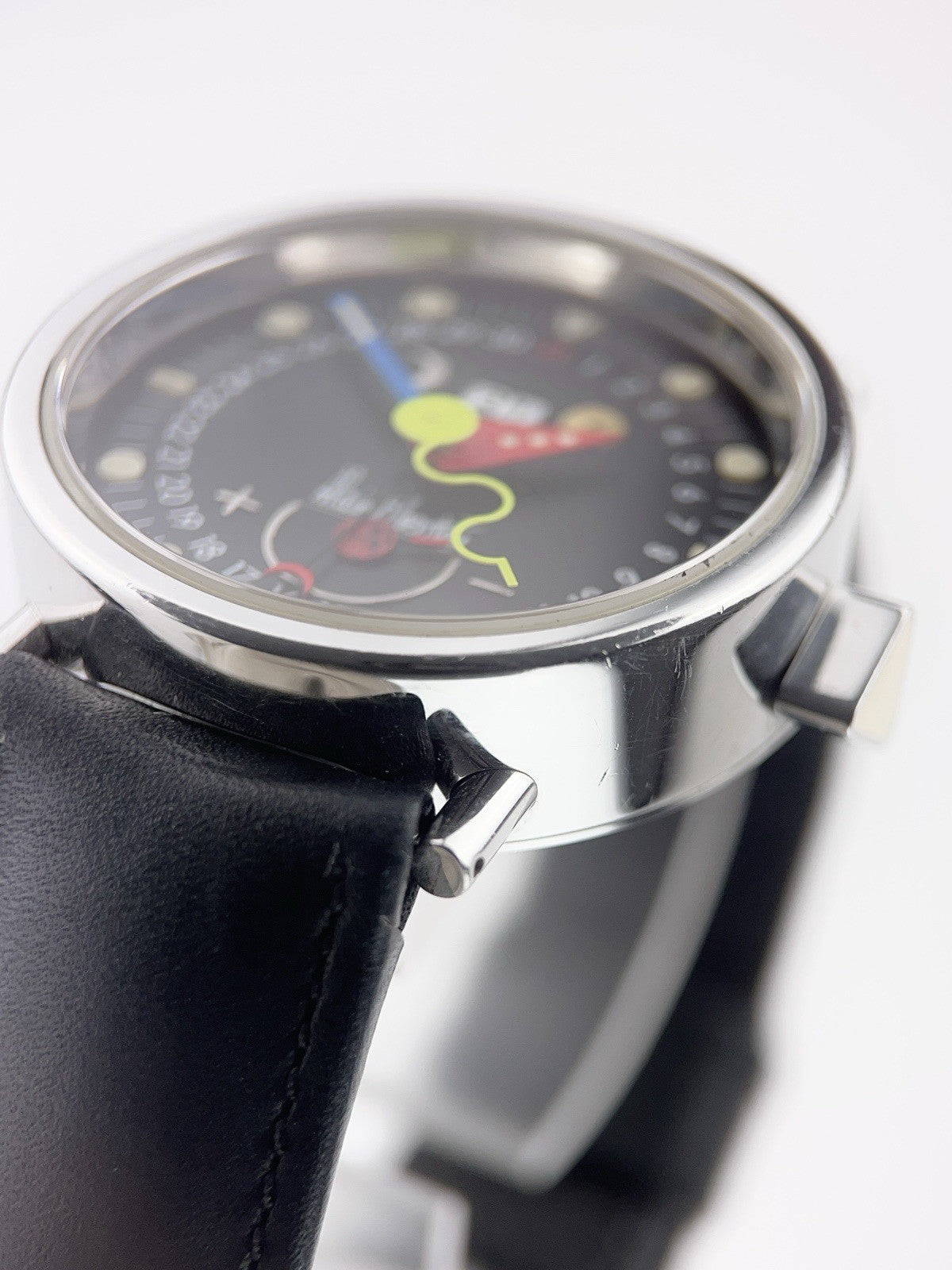 Alain Silberstein Stainless Steel Black Dial 37.5mm Automatic Men’s Watch HEBDO