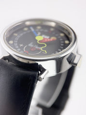 Alain Silberstein Stainless Steel Black Dial 37.5mm Automatic Men’s Watch HEBDO