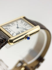 Cartier Tank Solo 18k Yellow Gold and Steel 24mm Quartz Women's Watch 2743