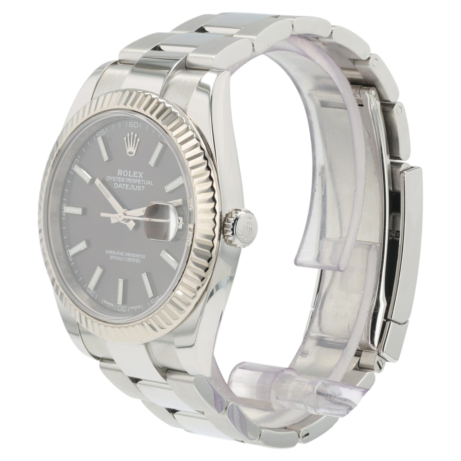 Rolex Datejust Rhodium Dial Stainless Steel 41mm Automatic Mens Watch 126334