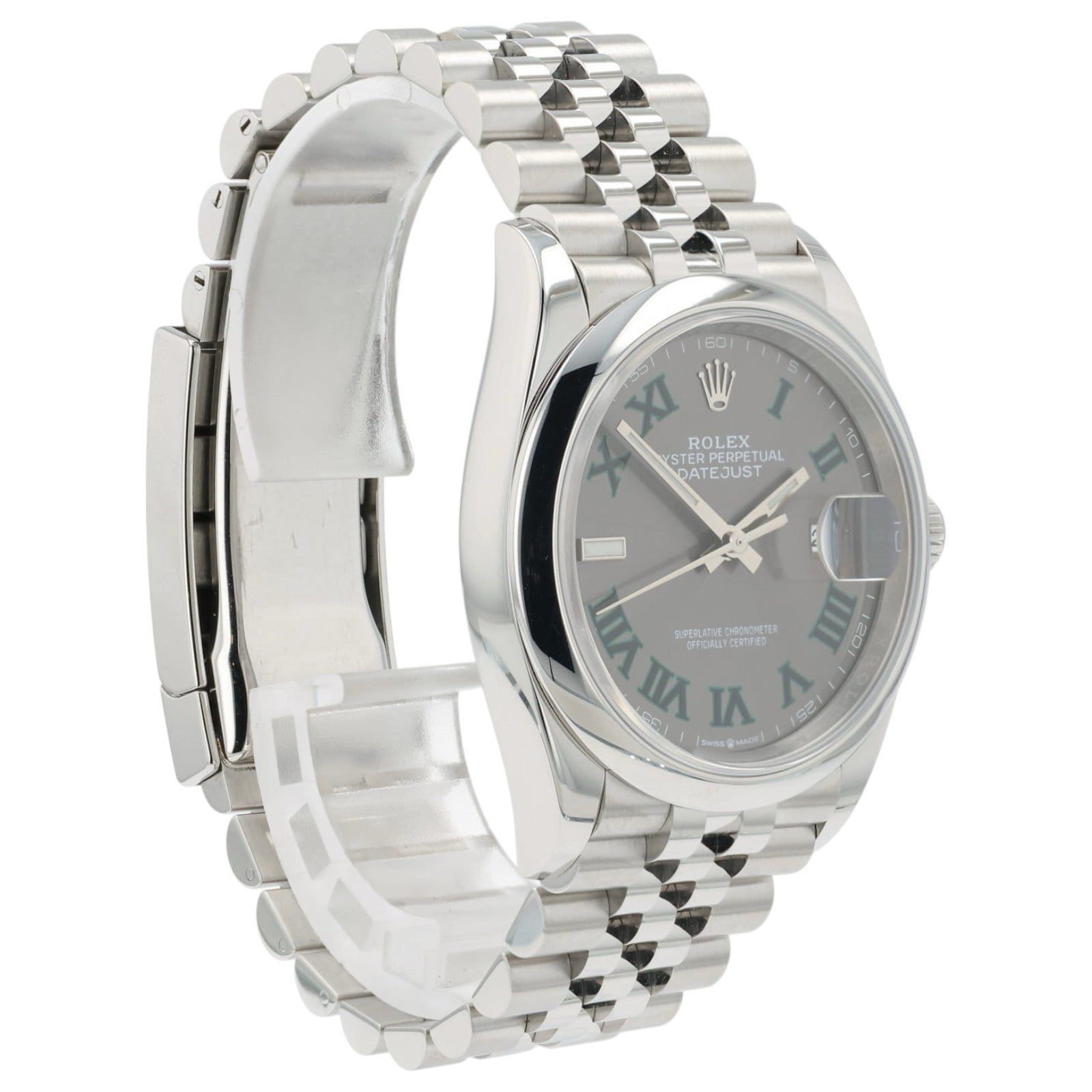 Rolex Datejust Wimbledon Gray Dial Stainless Steel 36mm Automatic Men’s 126200
