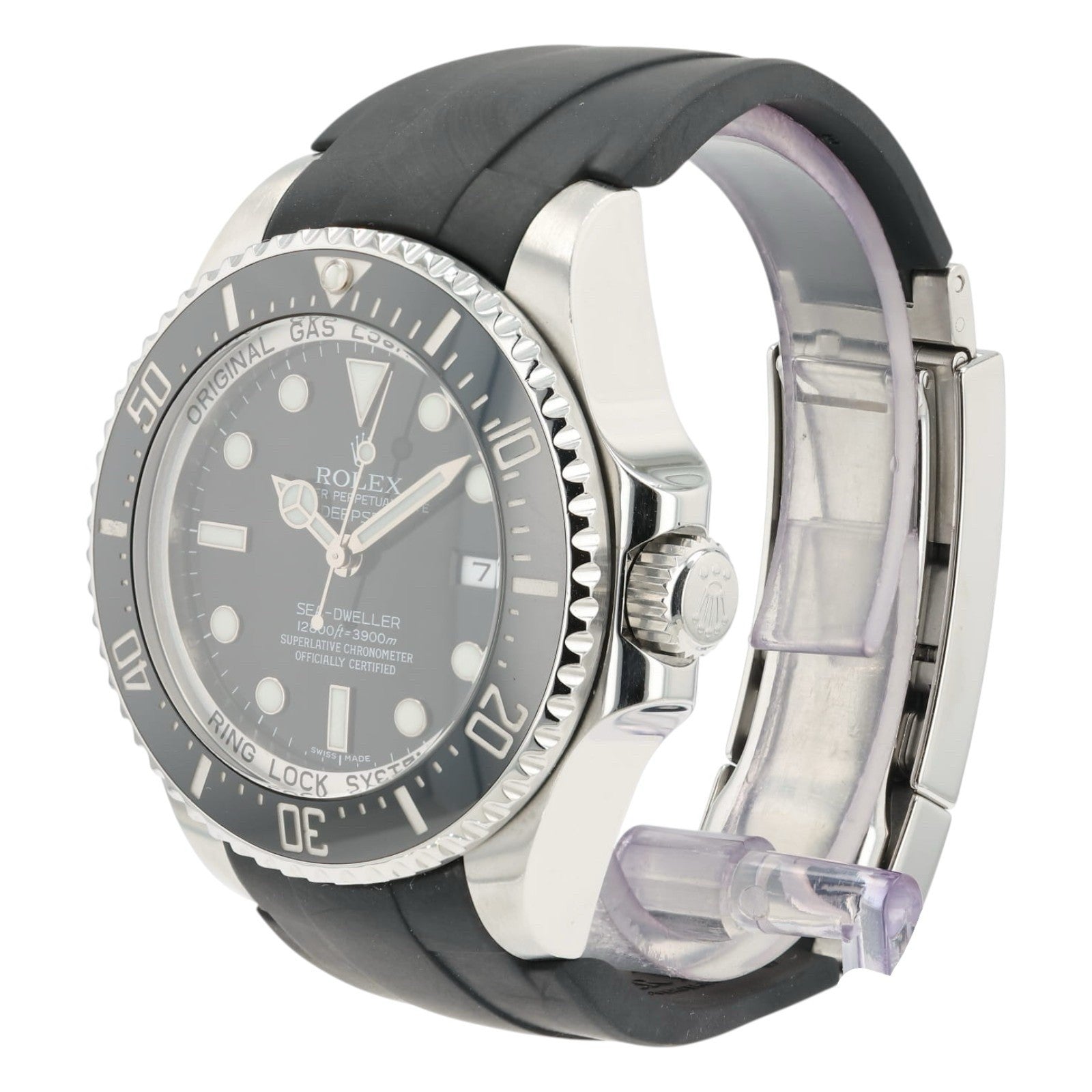 Rolex Deepsea Black Dial Stainless Steel 44mm Automatic Men’s Watch 116660