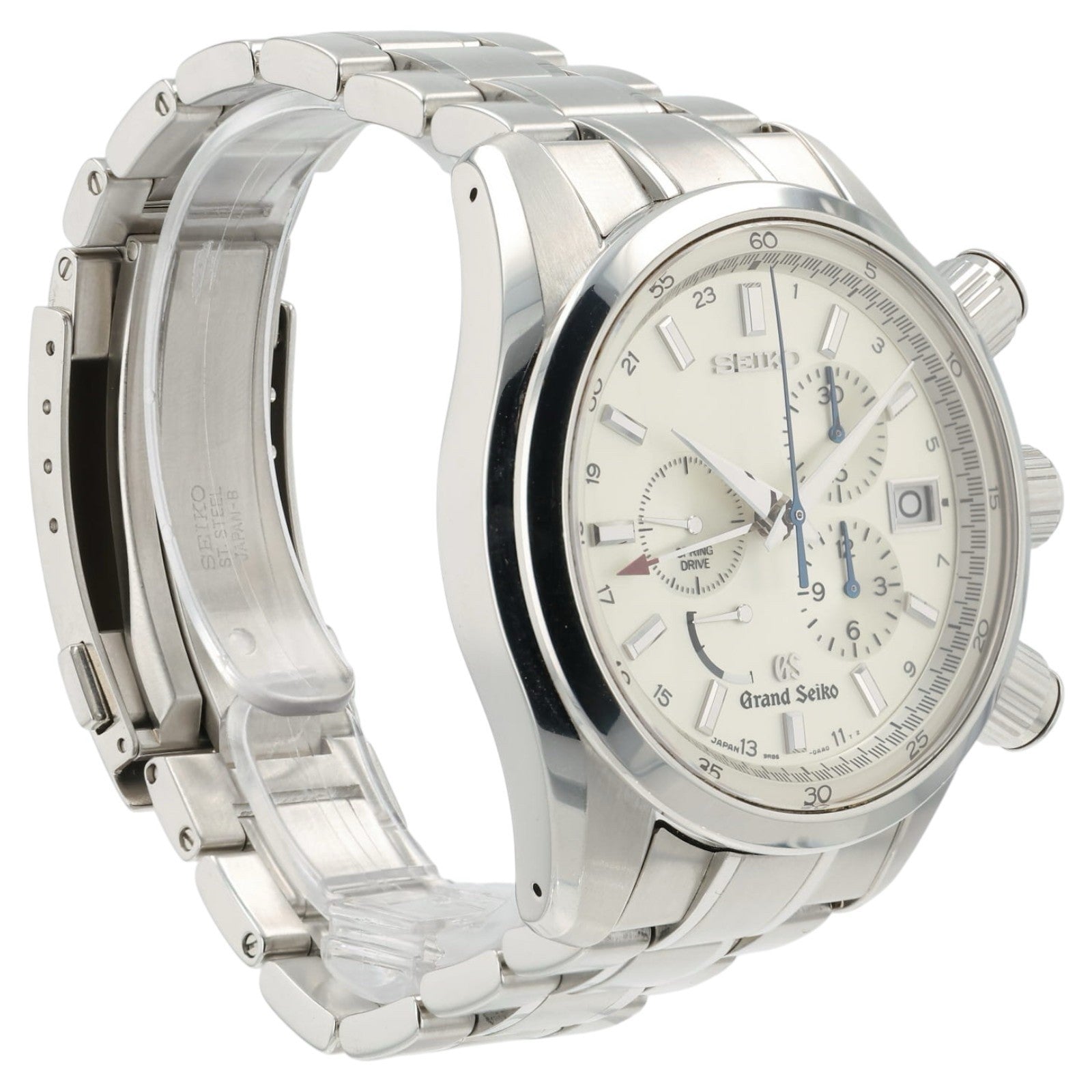 Grand Seiko Spring Drive Silver Dial Stainless Steel 43mm Automatic Mens SBGC001