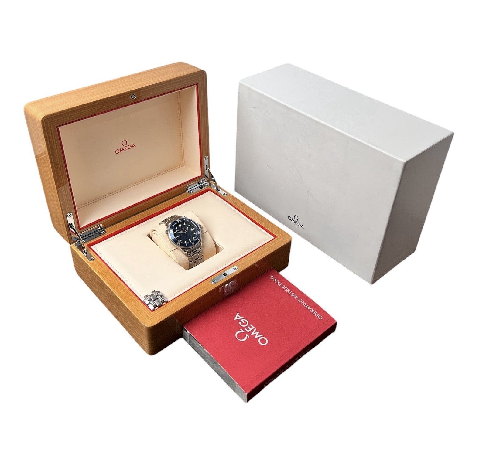 Omega Seamaster Stainless Steel Blue Dial 41mm Automatic Mens Watch 2226.80.00