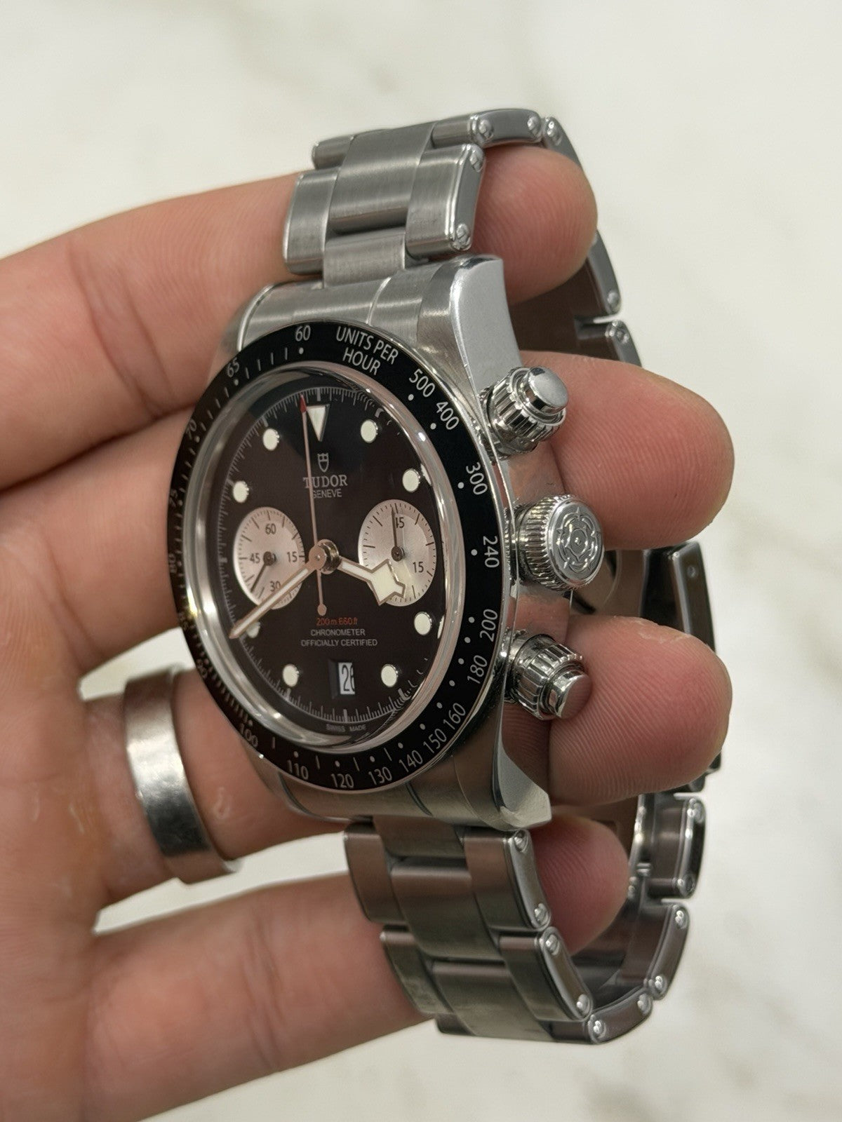 2022 Tudor Black Bay Chronograph 79360N 41mm Black Dial Stainless - Box Papers