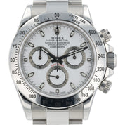 Rolex Daytona Stainless Steel White Dial 40mm Automatic Movement Men’s 116520